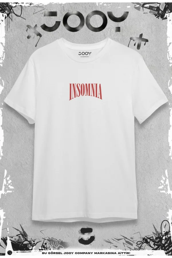 Insomnia Tasarım Beyaz Oversize Tshirt - L-alttext2