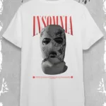 Insomnia Tasarım Beyaz Oversize Tshirt - L-alttext1