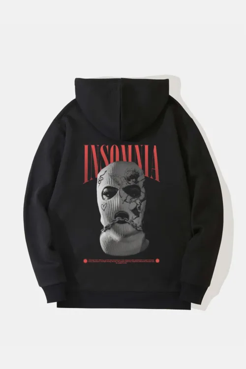 Insomnia Tasarım Kapüşonlu Sweatshirt Hoodie