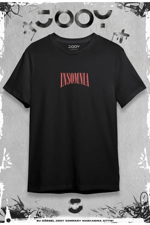 Insomnia Tasarım Siyah Oversize Tshirt - XL-alttext2
