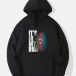 It's In My Dna Azerbaycan Bayrağı Tasarım Kapüşonlu Sweatshirt - S-alttext1