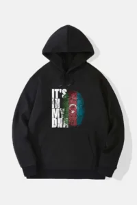 It's In My Dna Azerbaycan Bayrağı Tasarım Kapüşonlu Sweatshirt-alttext1