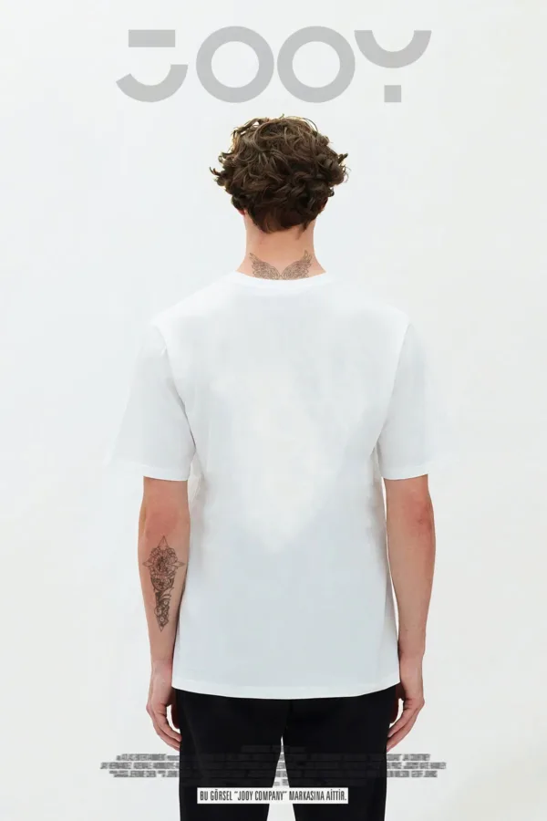 Los Angeles Basketbolcu Ayı Tasarım Beyaz Oversize Tshirt - S-alttext3