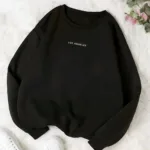 Los Angeles Baskılı Bisiklet Yaka Oversize Sweatshirt - S-alttext1