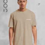 Los Angeles Baskılı Geniş Kalıp Oversize Bej T-Shirt - XL-alttext1