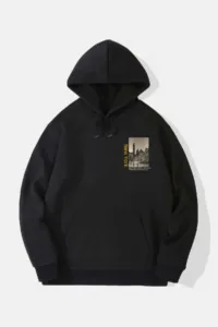 New York City Baskılı Kapüşonlu Sweatshirt-alttext1