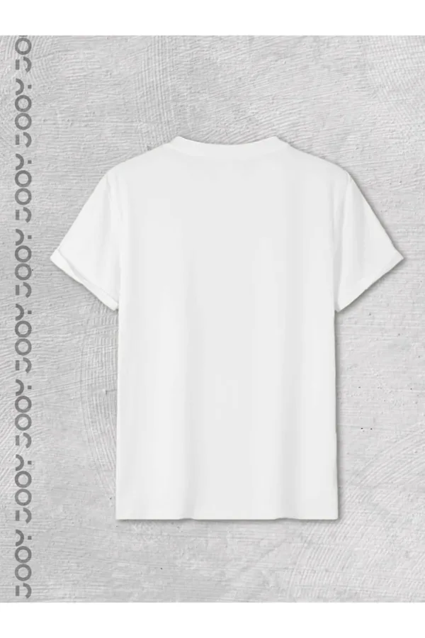 No One is You Baskılı Beyaz Kadın Oversize Tshirt - M-alttext3