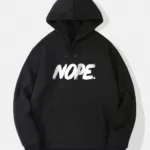 Nope Baskılı Kapüşonlu Sweatshirt - S-alttext1
