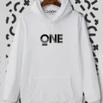 One Baskılı Kapüşonlu Sweatshirt Hoodie - S-alttext1