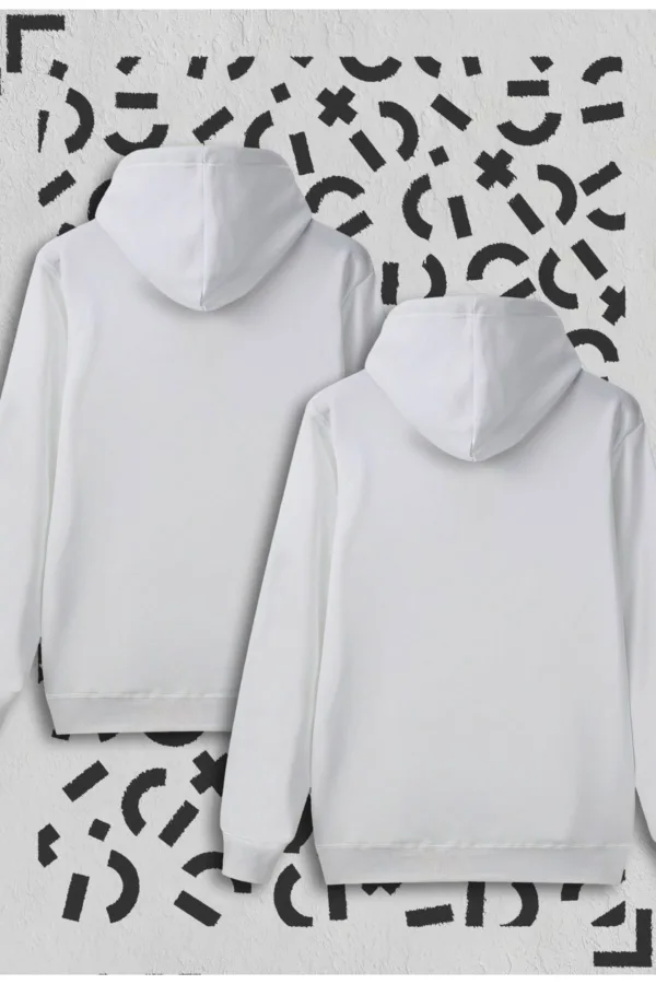Panda Baskılı Beyaz Kapüşonlu Sweatshirt Avantaj Paketi 2'li Set - S-alttext2