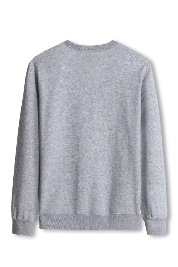 Panda Baskılı Gri Bisiklet Yaka Sweatshirt 2'li Set - L-alttext2
