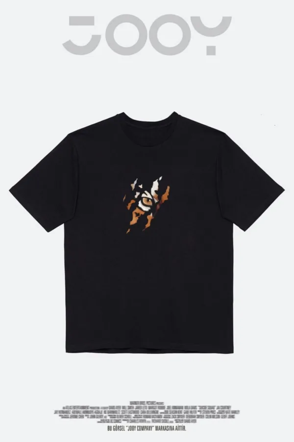 Pençe Baskılı Siyah Oversize Tshirt - XL-alttext3