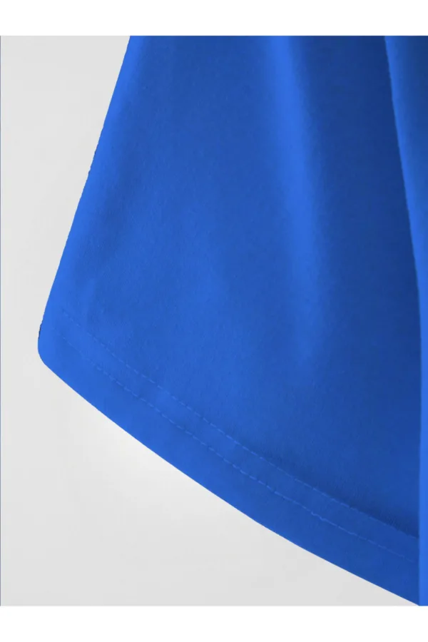 Saks Mavi Japan Destiny Baskılı Slim Fit Oval Kesim T-Shirt-alttext4