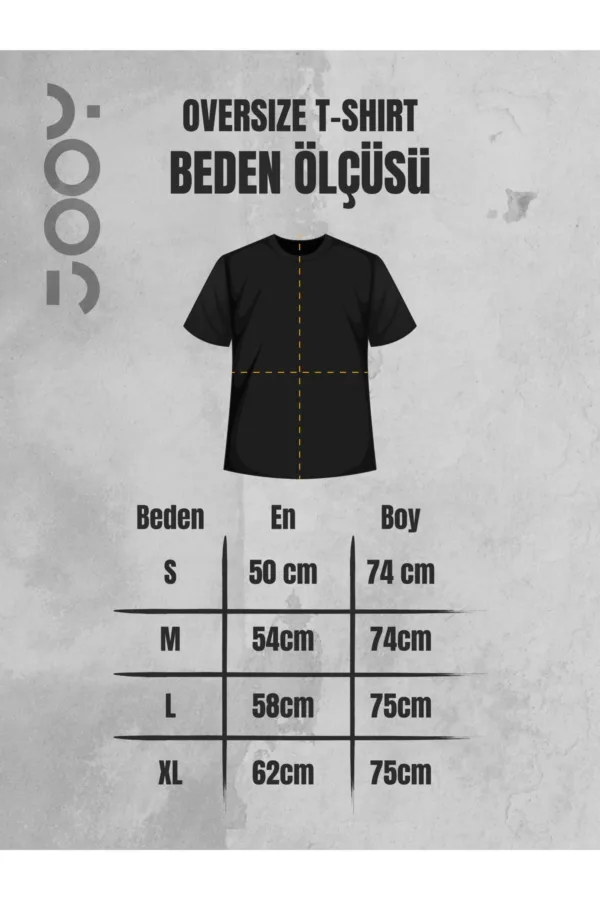 Şaşkın Göz Tasarım Sevgili Çift Kombini Beyaz Oversize T-Shirt 2'li Set - M/XL-alttext6
