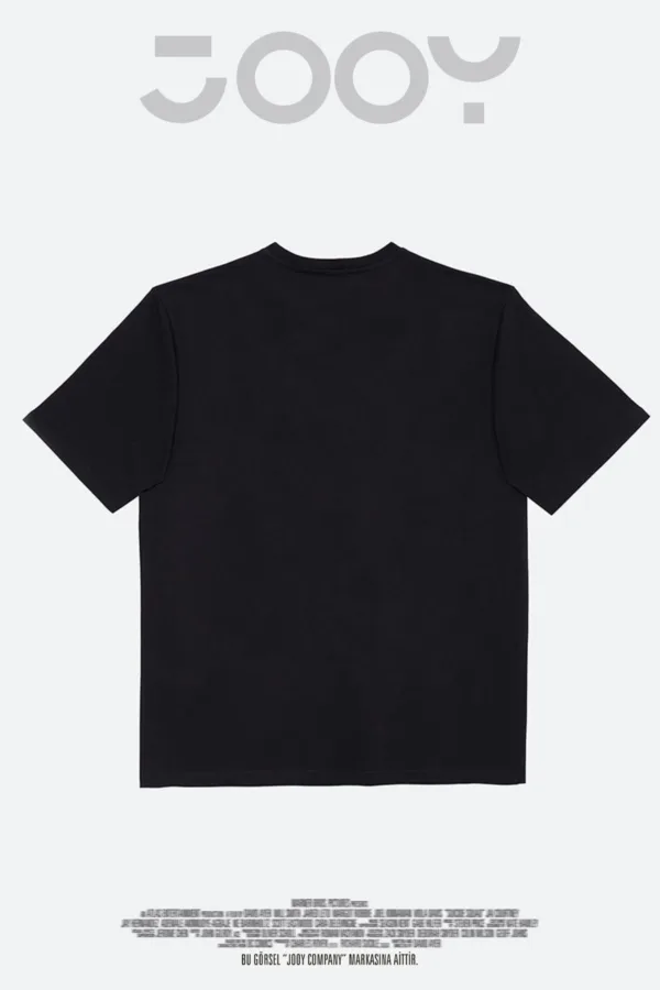 Şaşkın Göz Tasarım Sevgili Çift Kombini Siyah Oversize T-Shirt 2'li Set - XL/S-alttext5