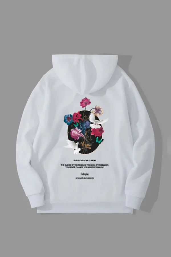Seeds Of Life Tasarım Kapüşonlu Swetshirt Hoodie - M-alttext1