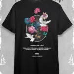 Seeds Of Life Tasarım Siyah Oversize Tshirt - XL-alttext1