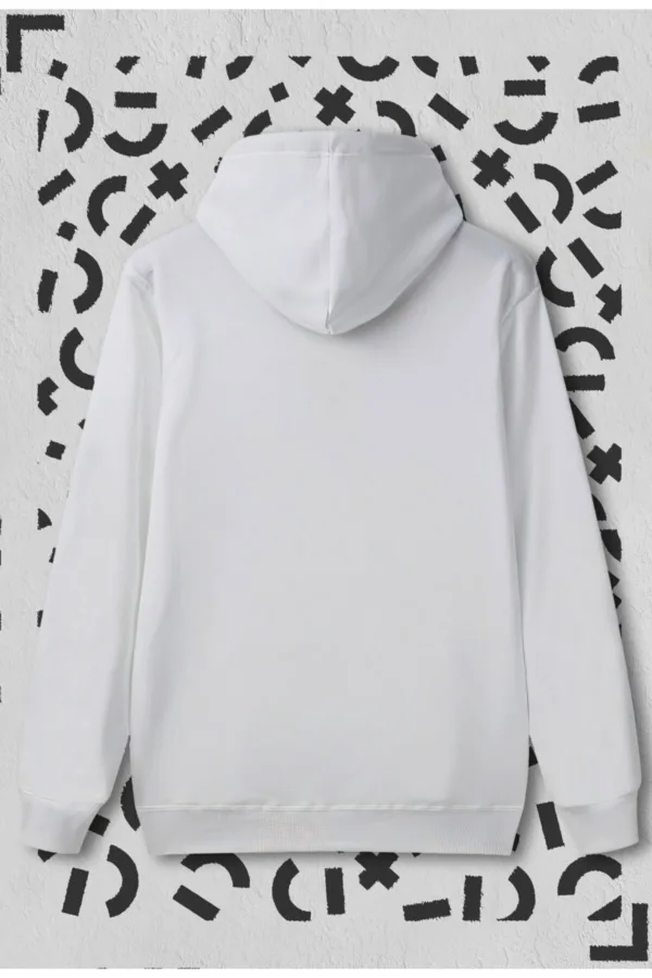 Sevgili Ayıcık Tasarım Çift Kombini Beyaz Kapüşonlu Sweatshirt 2'li Set - M/XL-alttext3