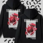 Sevgili Çift Kombini Vivre La Vie Siyah Kapüşonlu Sweatshirt 2'li Set - L/XL-alttext1