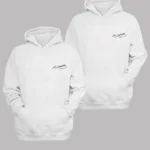 Sevgili Çift Kombinleri Atatürk Imza 2 Ürün Beyaz Kapüşonlu Sweatshirt - XL-alttext1
