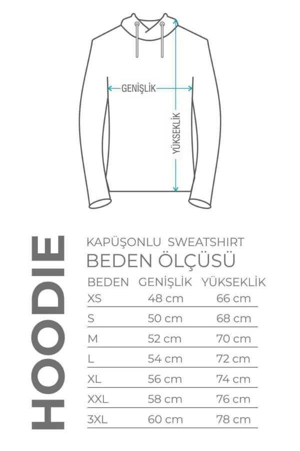 Sevgili Çift Kombinleri Unexpected 2 Ürün Beyaz Kapüşonlu Sweatshirt - XL-alttext5