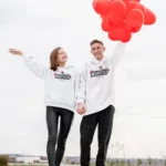 Sevgili Çift Kombinleri Whatever 2 Ürün Beyaz Kapüşonlu Sweatshirt - XL-alttext1