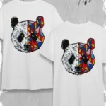 Sevgili Kombini Panda Baskılı Beyaz Oversize Tshirt 2'li Set - M/XL-alttext1