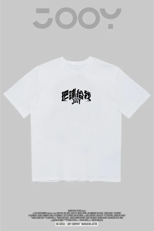 Sihirbaz El Baskılı Beyaz Oversize Tshirt - XL-alttext4