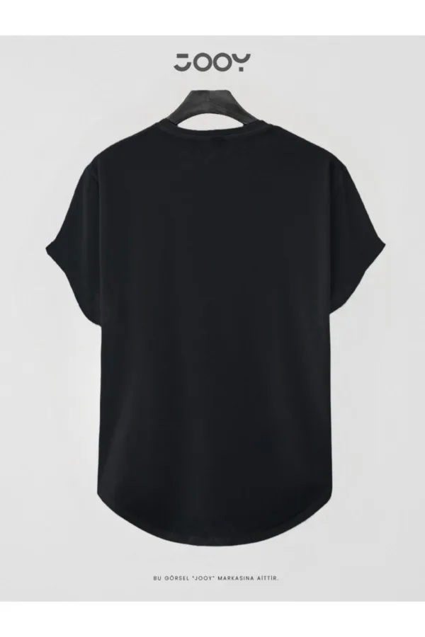 Şimşek Baskılı Slim Fit Oval Kesim T-Shirt - S-alttext2