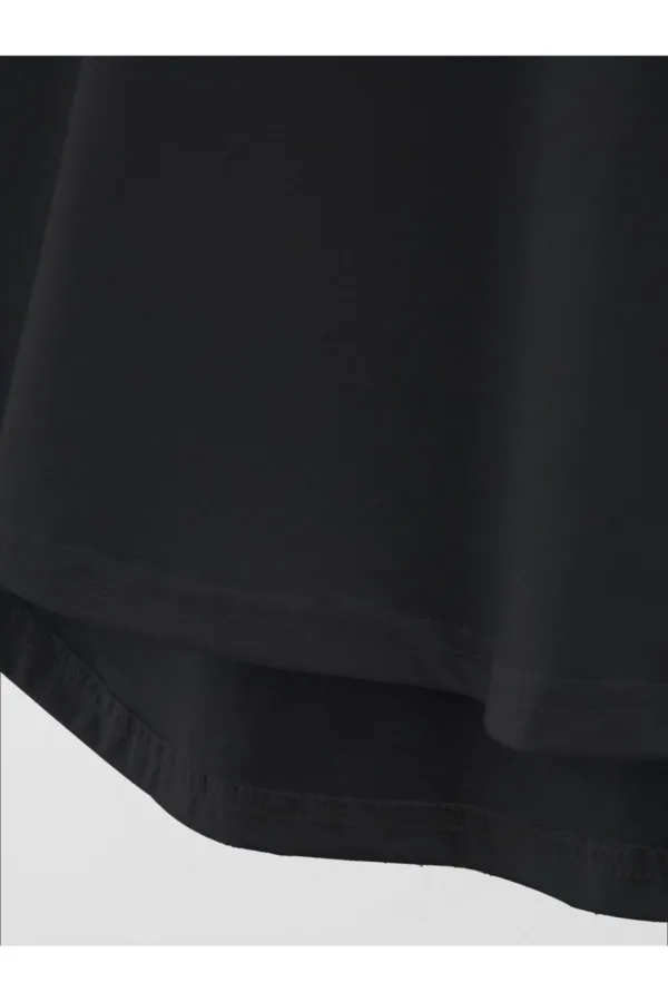 Şimşek Baskılı Slim Fit Oval Kesim T-Shirt - S-alttext5