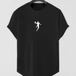 Siyah Basketball Player Baskılı Slim Fit Oval Kesim T-Shirt - 2XL-alttext1