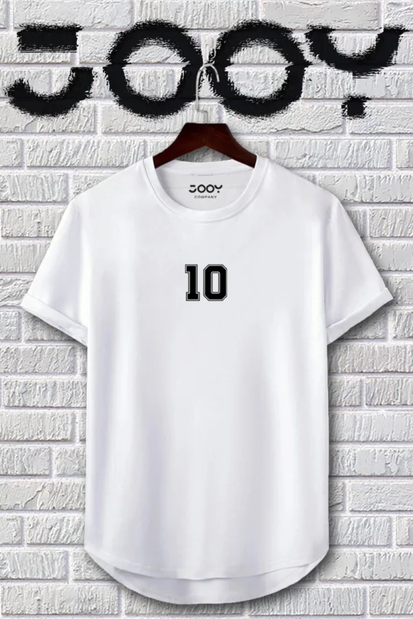 Siyah Beyaz 10 Numara Slim Fit Tshirt 2'li Set - S-alttext2