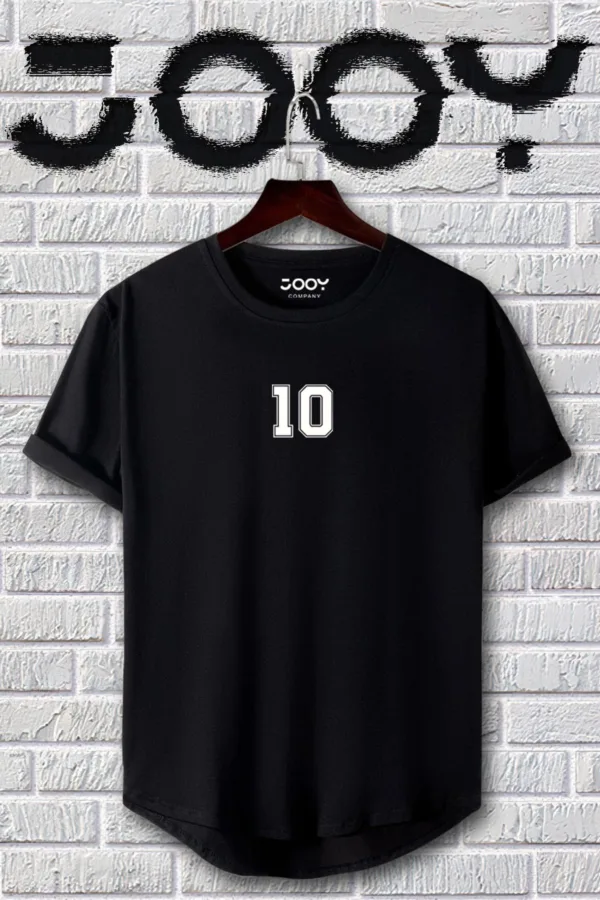 Siyah Beyaz 10 Numara Slim Fit Tshirt 2'li Set - S-alttext3