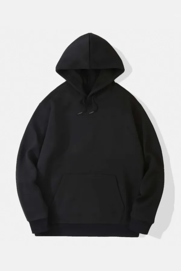 Siyah Kapüşonlu Sweatshirt Siyah Eşofman Altı Takım 2'li Kombin - XL-alttext3