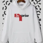 Suprise Baskılı Beyaz Kapüşonlu Sweatshirt - XL-alttext1