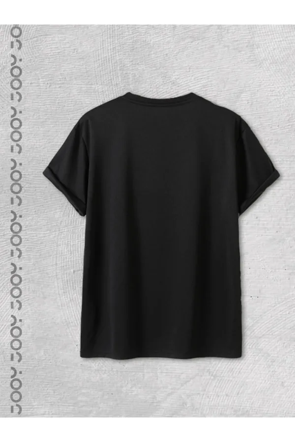 Tokyo City Tasarım Baskılı Siyah Oversize Tshirt - M-alttext2