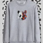 Tokyo Panda Baskılı Bisiklet Yaka Sweatshirt - L-alttext1