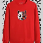 Tokyo Panda Baskılı Bisiklet Yaka Sweatshirt-alttext1