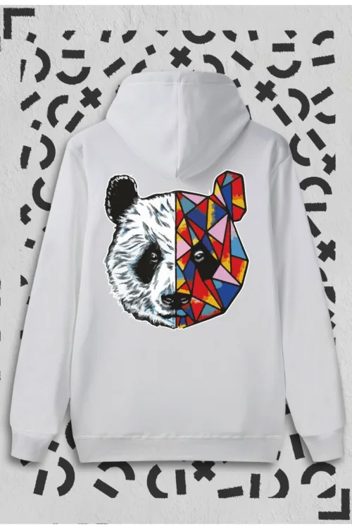 Unisex Beyaz Stay True Tokyo Panda Sweatshirt