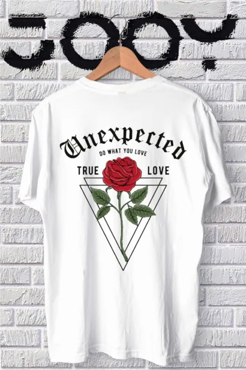 Unisex Beyaz Unexpected Oversize Tshirt