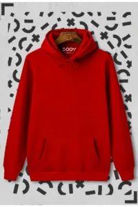 Unisex Düz Basic Kapüşonlu Sweatshirt Hoodie-alttext1