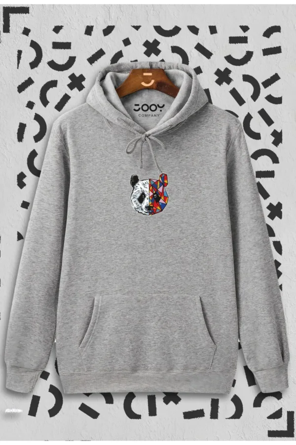 Unisex Gri Stay True Tokyo Panda Sweatshirt - M-alttext2