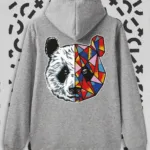 Unisex Gri Stay True Tokyo Panda Sweatshirt - M-alttext1