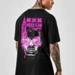 Unisex Holigan Sırt Baskılı Oversize Siyah Tshirt - XL-alttext1