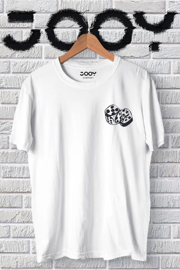 Unisex Iskambil Tasarım Beyaz Oversize Tshirt - L-alttext2