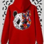 Unisex Kırmızı Stay True Tokyo Panda Sweatshirt - S-alttext1