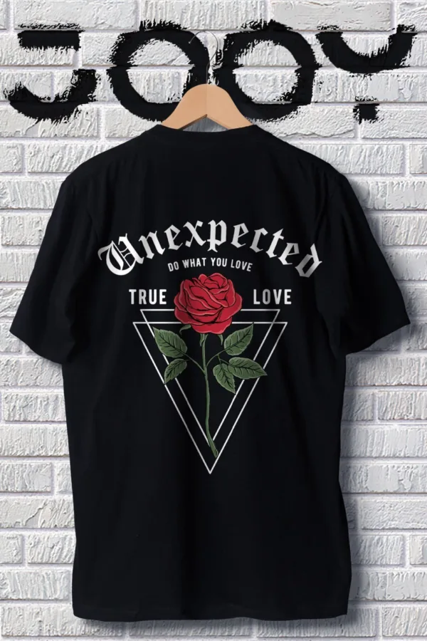 Unisex Sevgili Kombini Unexpected Oversize Siyah Tshirt - L/XL-alttext3