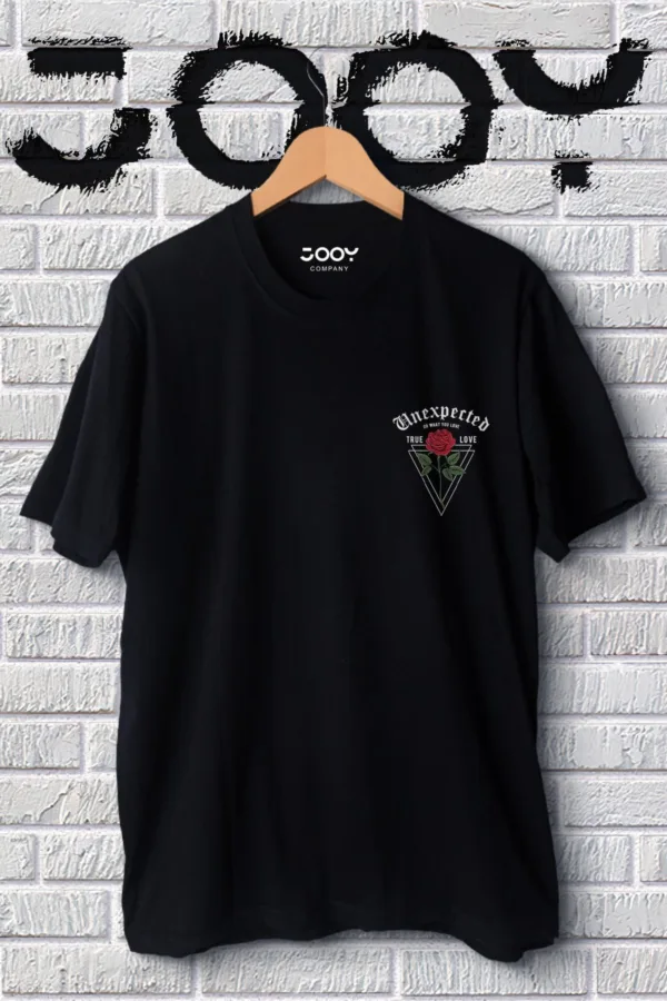 Unisex Sevgili Kombini Unexpected Oversize Siyah Tshirt - L/XL-alttext4
