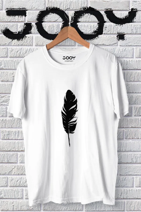 Unisex Sevgili Kombini Yaprak Tasarım Beyaz Oversize Tshirt 2'li Set - S/M-alttext3