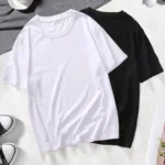 Unisex Siyah Beyaz Oversize T-shirt 2'li Set - M-alttext1